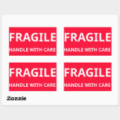 Poignée fragile avec Sticker de soin (Feuille)