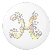 Poignée H monogramme de lettre décorative (Devant)