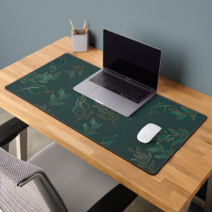 Poignée Linéaire Gravée Fleur de bureau Mat