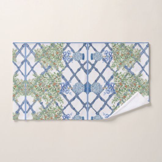 Poignée peinte à la main Orange Tree Topiary Ginge (Serviette à main)