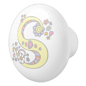 Poignée S mongramme de la lettre décorative (Droite)