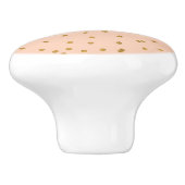 Poignées de commode Glam Peach Shiny Gold Faux Foi (Côté)