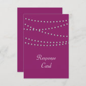 Poignées de perles sur Magenta RSVP (Devant / Derrière)