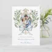 Poignets de feuilles avec Carte de remerciements d (Debout devant)