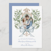 Poignets de feuilles avec Carte de remerciements d (Devant / Derrière)