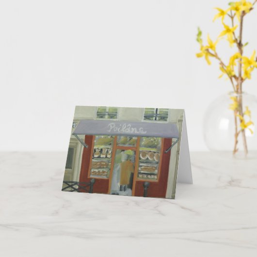 POILANE: PARIJS NOTECARD KAART (Gele Bloem)