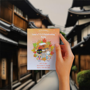 Poiluna's 7-5-3 Feest Briefkaart