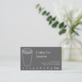Poinçon de boissons de café/carte de fidélité (Debout devant)
