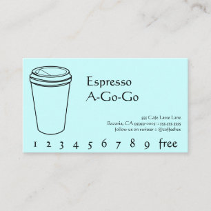 Poinçon de boissons de café/carte de fidélité
