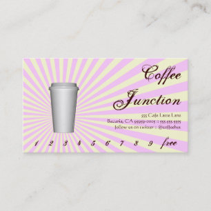Poinçon de boissons de café/carte de fidélité