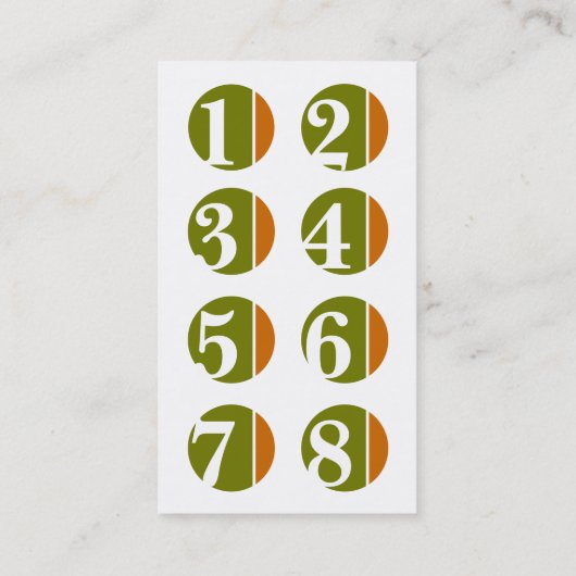 poinçon de fidélité d'écrasement de couleur (Dos)