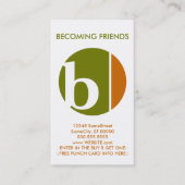 poinçon de fidélité d'écrasement de couleur (Devant)