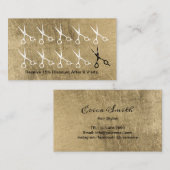 Poinçon de luxe de fidélité d'or de ciseaux de (Devant / Derrière)