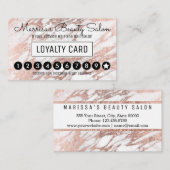 Poinçon de marbre blanc de remise de fidélité d'or (Devant / Derrière)