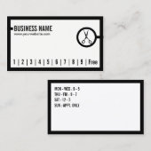 Poinçon minimal de fidélité de frontière de salon (Devant / Derrière)