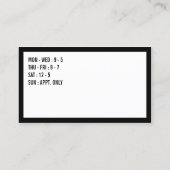 Poinçon minimal de fidélité de frontière de salon (Dos)