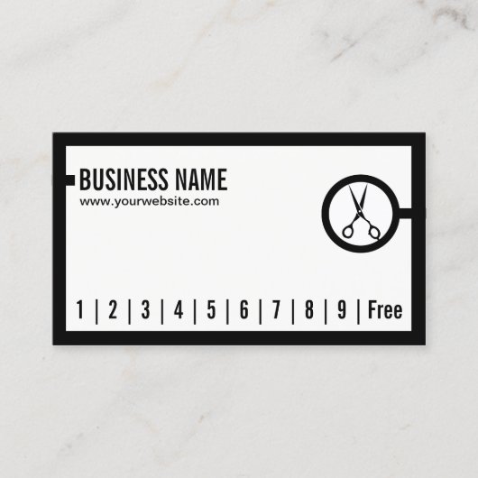 Poinçon minimal de fidélité de frontière de salon (Devant)