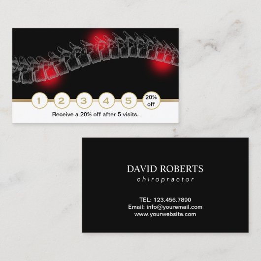 Poinçon professionnel de fidélité de thérapeute de (Devant / Derrière)