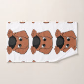 poinçon rhodésien ridgeback rouge nez noir (Serviette à main)