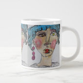 Poing Blue Jumbo Mug (Droite)