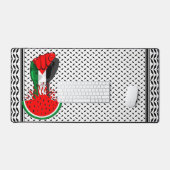 Poing de résistance palestinienne sur le symbole d (Clavier et souris)