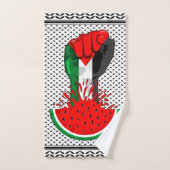 Poing de résistance palestinienne sur le symbole d (Serviette à main)