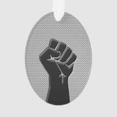 Poing de solidarité moderne en fibre de carbone (dos)