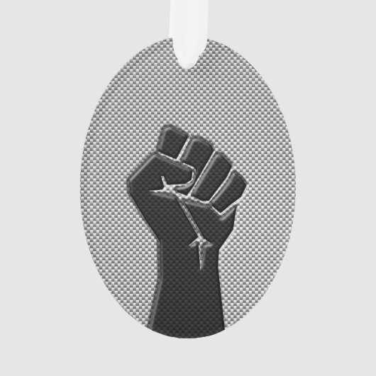 Poing de solidarité moderne en fibre de carbone (dos)