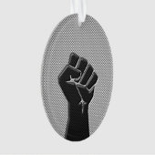 Poing de solidarité moderne en fibre de carbone (devant)