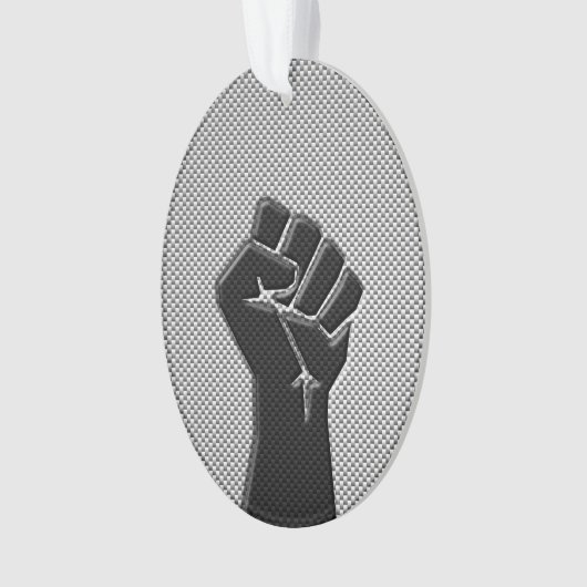 Poing de solidarité moderne en fibre de carbone (devant)