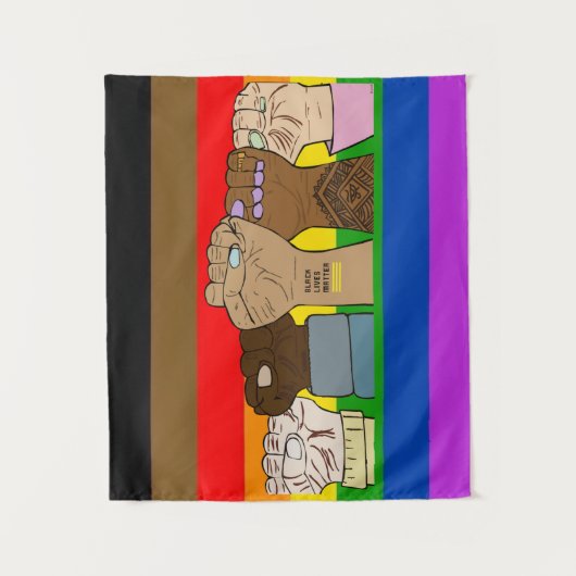 Poings d'alimentation de fierté / Tapisserie de BL (Devant)