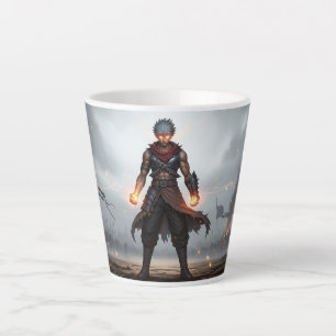 Poings Lumineux Mug Dark Anime Warrior