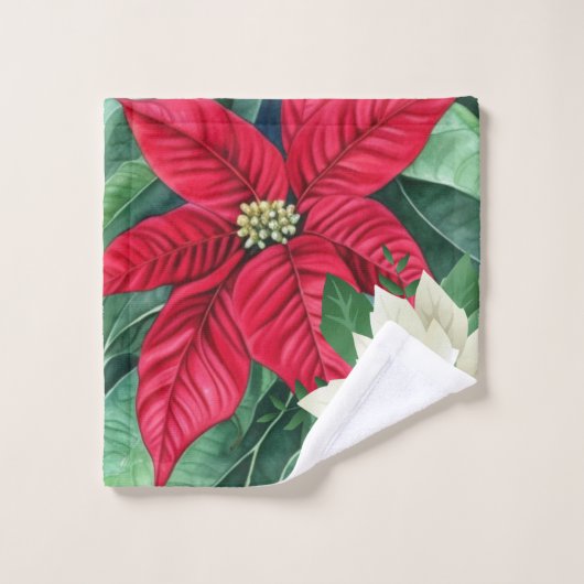 Poinsettia (Gant de toilette)
