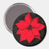 Poinsettia 6078 magneet (Voorkant / Achterkant)
