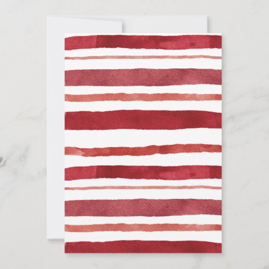 Poinsettia A Merry Little Bridal Shower Kaart (Achterkant)