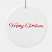 Poinsettia Arbre de Noël ornement (Dos)