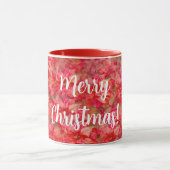Poinsettia Art Red Flowers Kerst Mok Cup (Midden)