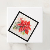 Poinsettia Bedankjes Labels (In situ)
