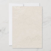 Poinsettia & Bessen Elegante bruiloft Save The Date (Achterkant)