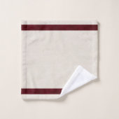 Poinsettia blanche antique avec verdure de Noël (Gant de toilette)