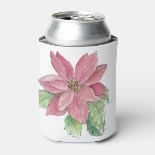 poinsettia blikjeskoeler (Blikje Voorkant)