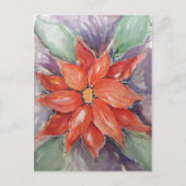 Poinsettia Briefkaart (Voorkant)