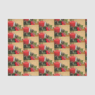 Poinsettia Candle Tissuepapier