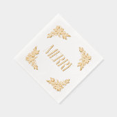 Poinsettia Corners Merry Design Folie Servetten (Rechts)