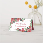 Poinsettia Dank Je Wel Rood Bloemstuk Kerst Bruilo (Voorkant)