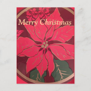 Poinsettia de Noël - Carte postale