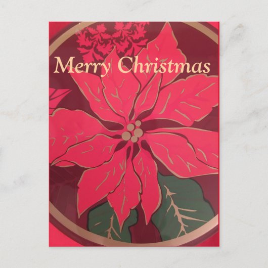 Poinsettia de Noël - Carte postale (Devant)