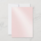 Poinsettia dentelle rose Carte de remerciements (Dos)