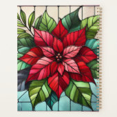 Poinsettia en verre de Fête personnalisée (Dos)