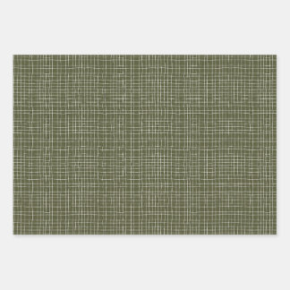 Poinsettia Envelopper le papier ensemble de 3 feui